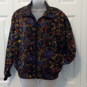 Vintage Kiku silk bomber jacket